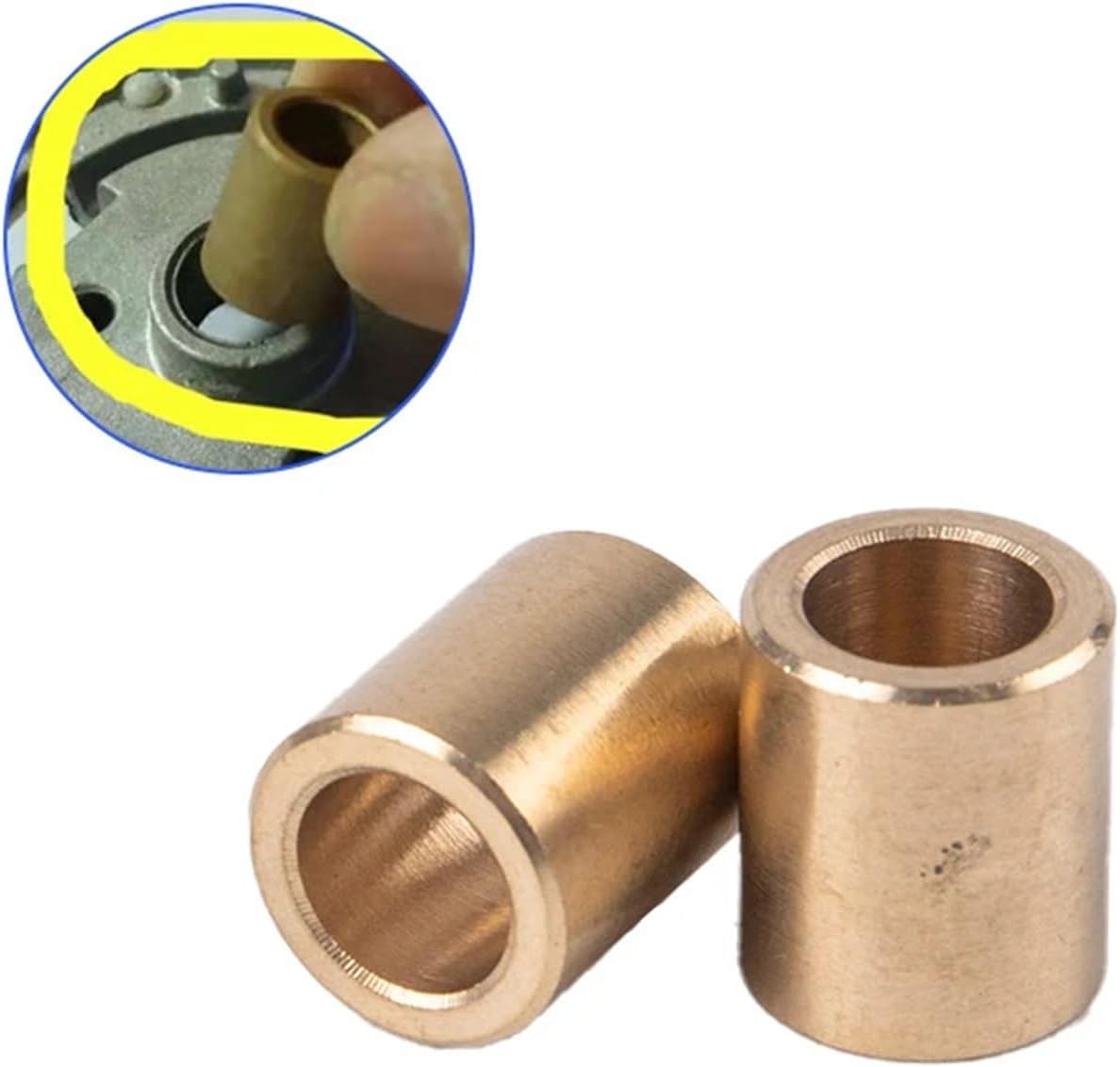 12 * 8 * 14mm Copper Base Bearing Sleeve Shaft Ring Bread Machine Replacement Accessories