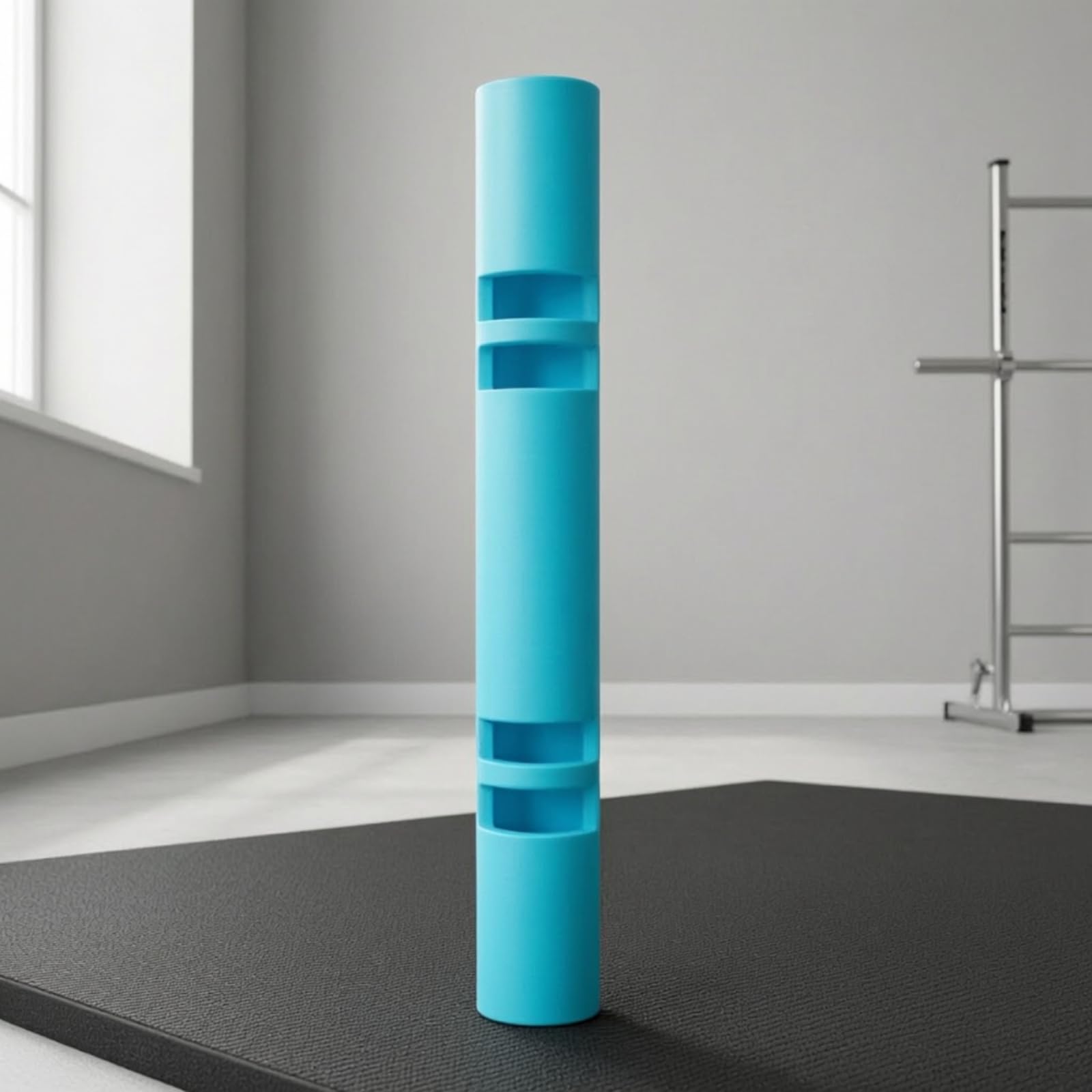 Amagogo Tubo Palestra Cilindro Allenamento Attrezzo Funzionale Barra Materiale Gomma Naturale Resistente Adatto per Atleti Appassionati Fitness Palestra Casa Studi Professionali