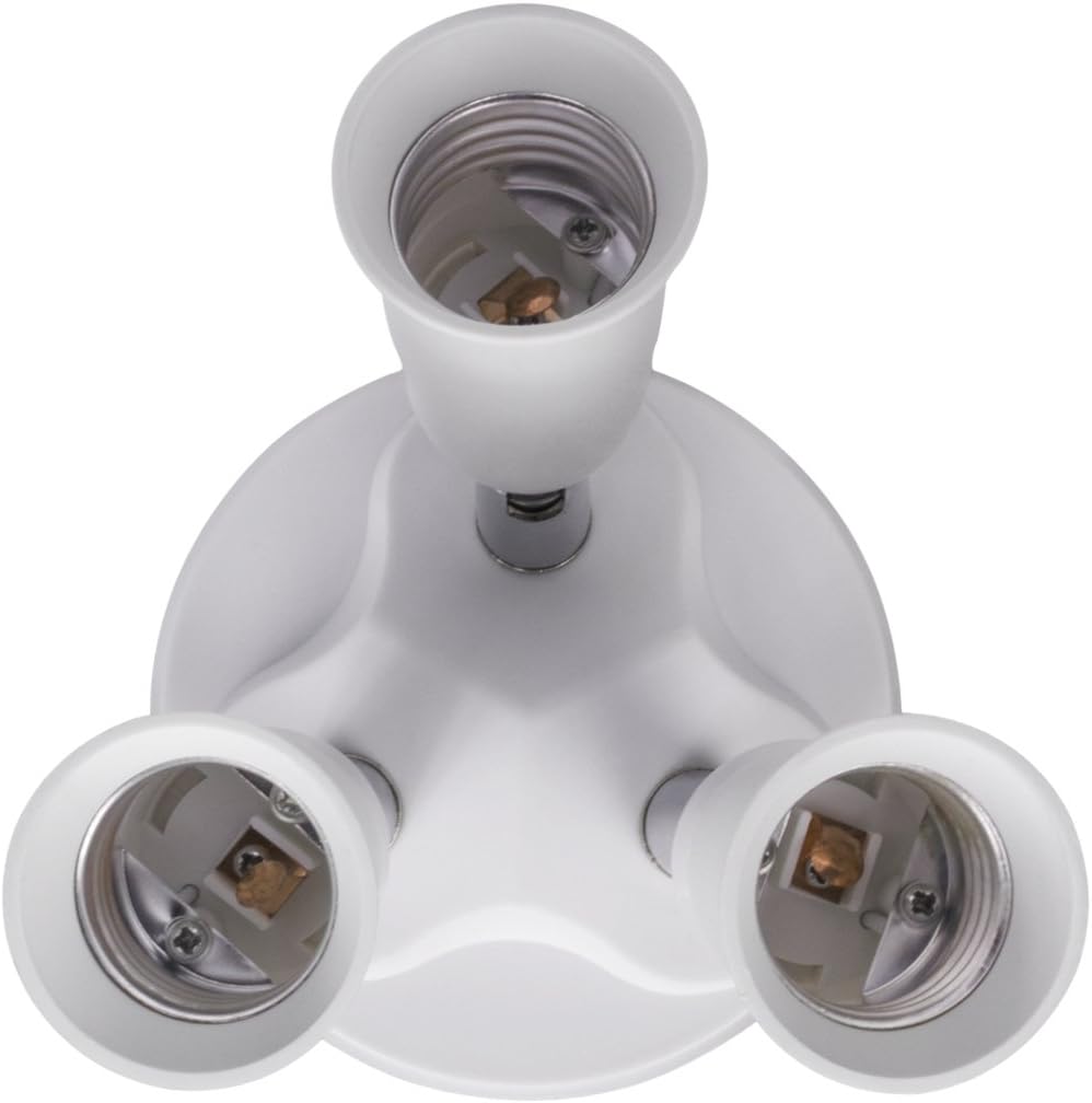 Blасk Frіdау Sаlе 2022 8T8 Adjustable 3 in 1 Lamp Socket Adapter Splitter, LED Bulb Holder Chandelier Converter for E26 E27 Standard Light (Manual_3) Tор Rаtеd 8T8 Adjustable 3 in 1 Lamp Socket Adapter Splitter, LED Bulb Holder Chandelier Converter for E26 E27 Standard Light (Manual_3)