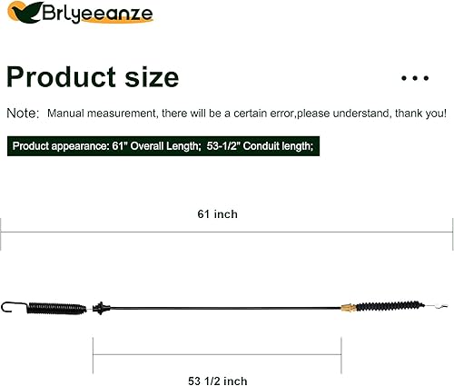 Miniatura 3 de Brlyeeanze 746-04618C Cable de compromiso de cubierta para 946-04618 946-04618C 946-04618A 746-04618 746-04618A Modelo apto para Cub Cadet 1040 1045