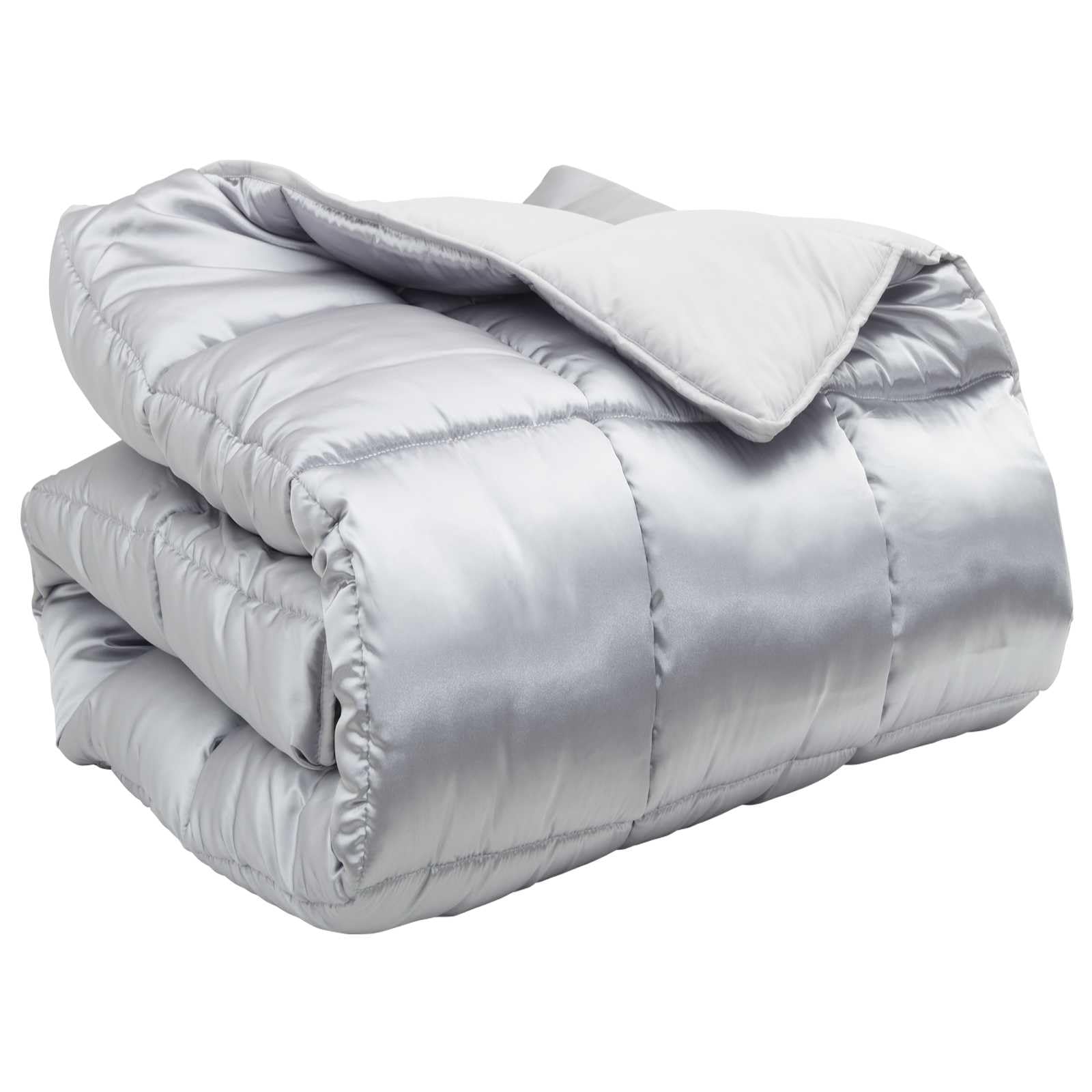 Generico Duvet Invernale Argento 200 x 240 cm Satin e Micropile,Biancheria,Lenzuola e Coperte,Trapunte e piumini-42025864