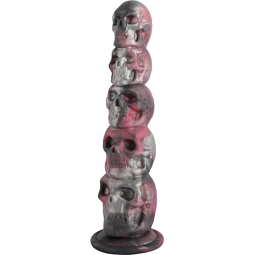 Monster Fantasy Dildo Silicone Anal Dildos with Suction Cup for Men, Realistic Dildo for Women, 8 inch Soft Animal Alien Prostate Dildos, Fat G Spot Fake Penis, Adult Sex Toys - 8.66 Inch Big Skull Dildo