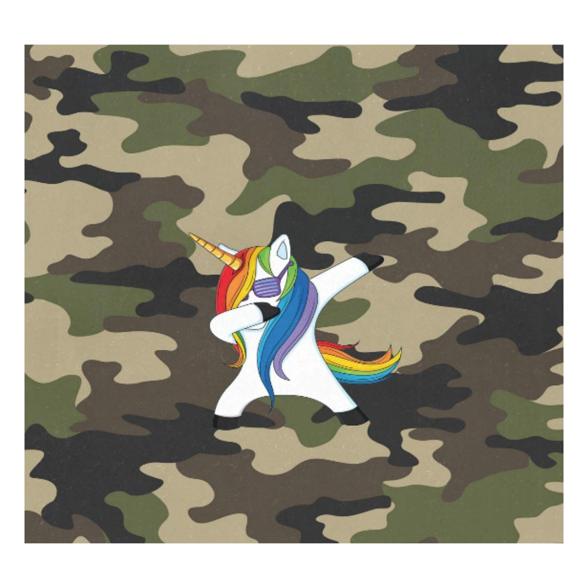 Taza de viaje aislada al vacío de acero inoxidable con doble pared a prueba de fugas, botellas de camuflaje, diseño de unicornio con estampado personalizado impreso en piel auténtica, 500 ml