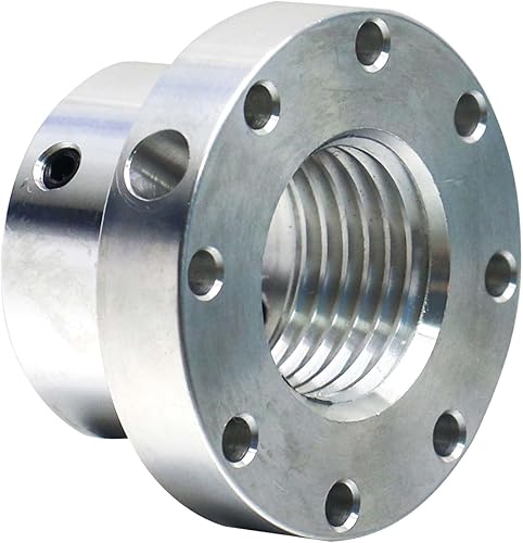 Miniatura 8 de HAowosi Placa frontal de torno de 2-12 pulgadas, placa frontal de aluminio con tornillo para husillo de 1-14 pulgadas x 8TPI