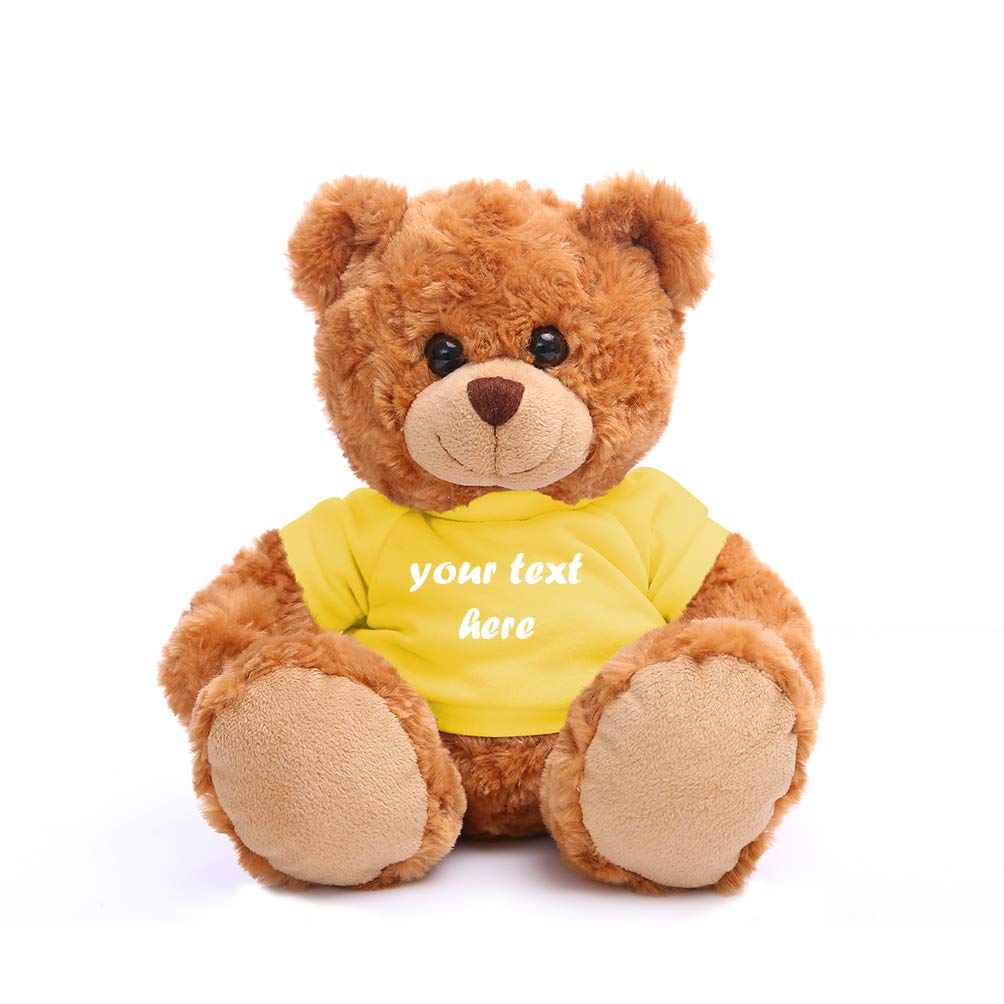 Plushland Teddy Bear 11 Inch, Stuffed Animal Personalized Gift - Great Present for Mothers Day, Valentine Day, Graduation, Birthday,Anniversary, get