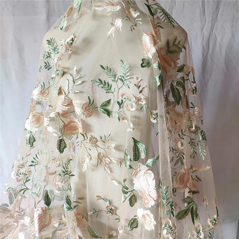 Voile mariée Voiles de mariée à Fleurs Ivoire Blanc Longs Accessoires Sauvages for mariées Jardin Vert pour s'Habiller(White,90cm)