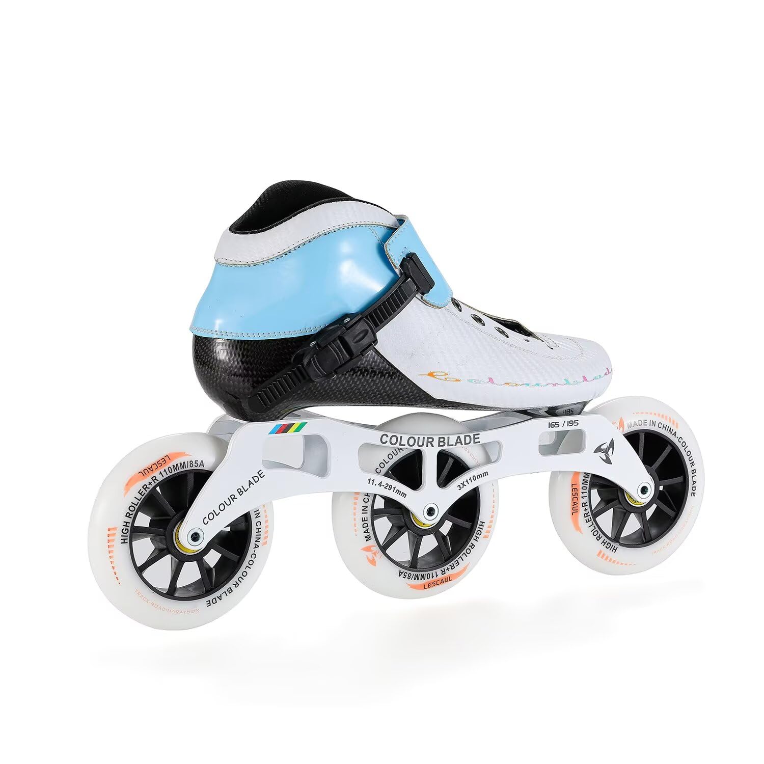 Professionelle Speed-Inlineskates – Carbonfasersohle, Aluminiumrahmen, ABEC-9-Kugellager – 3- oder 4-Rollen-Optionen verfügbar – Low-Cut-Rennskates für Damen und Herren