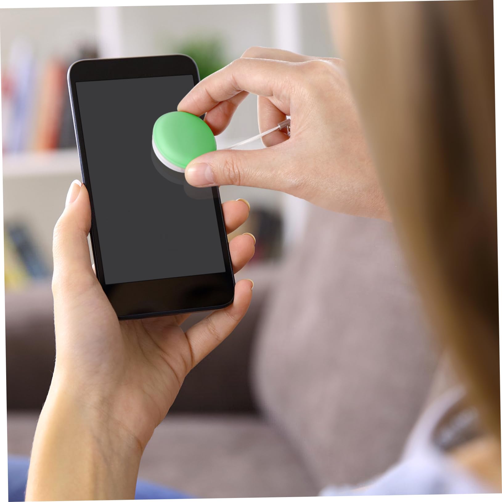BESTYASH 5 Set Tergicristallo Del Telefono Occhio Tergicristalli Panni Per La Pulizia Degli Occhiali Chiaro Salviette Per Schermo Per L'elettronica Pp+silicone Colore Casuale 6 Pezzi * 5