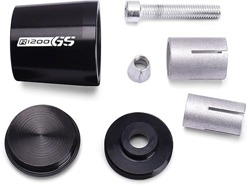 Miniatura 3 de WESTCH 78" 22mm Motorcycle Handlebar Ends CNC Aluminum Plugs Caps Accessories for BMW R1200GS R1200gs ADV R 1200 GS LC (Color  Black)
