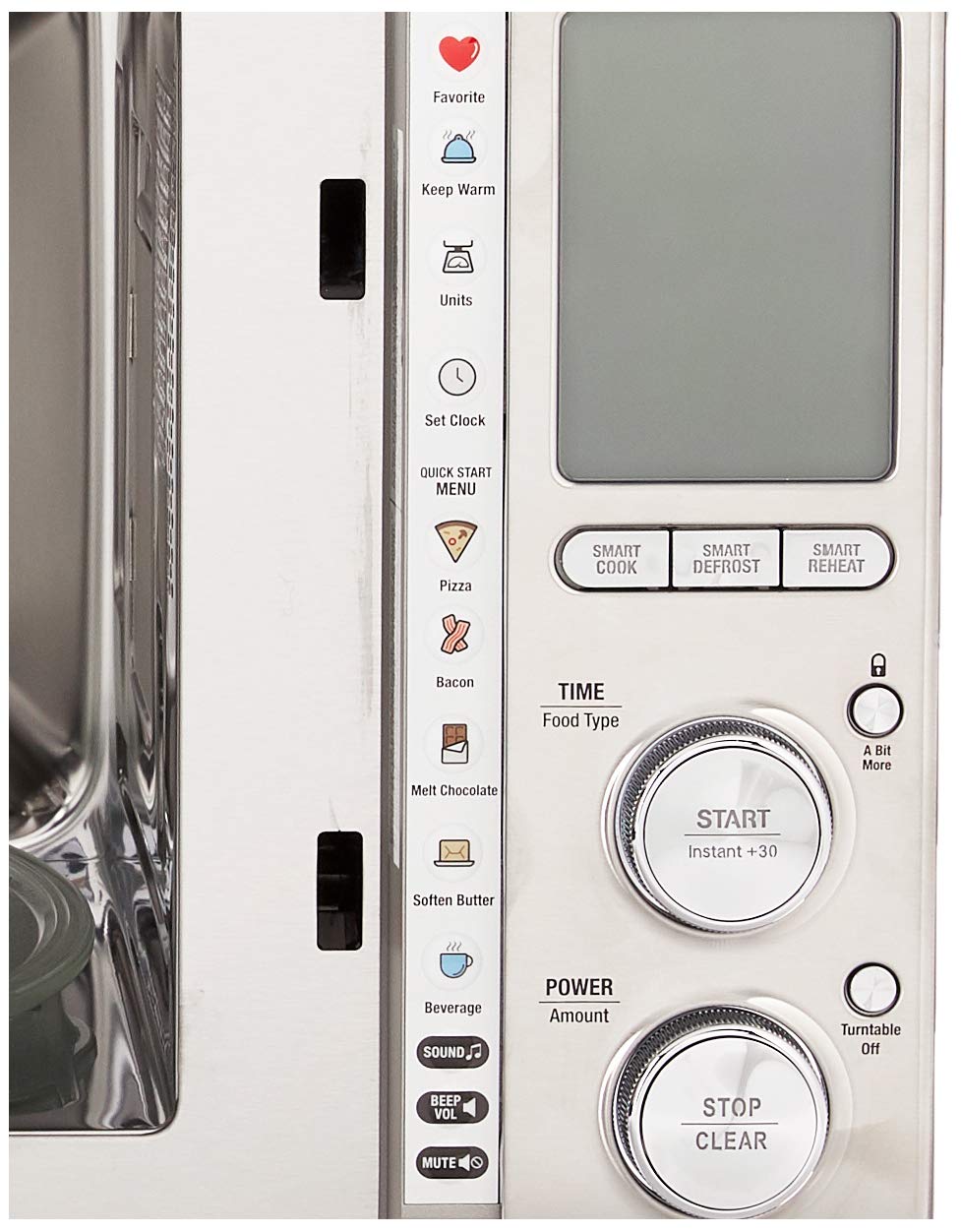 Breville BMO850BSS the Smooth Wave countertop microwave oven, Brushed