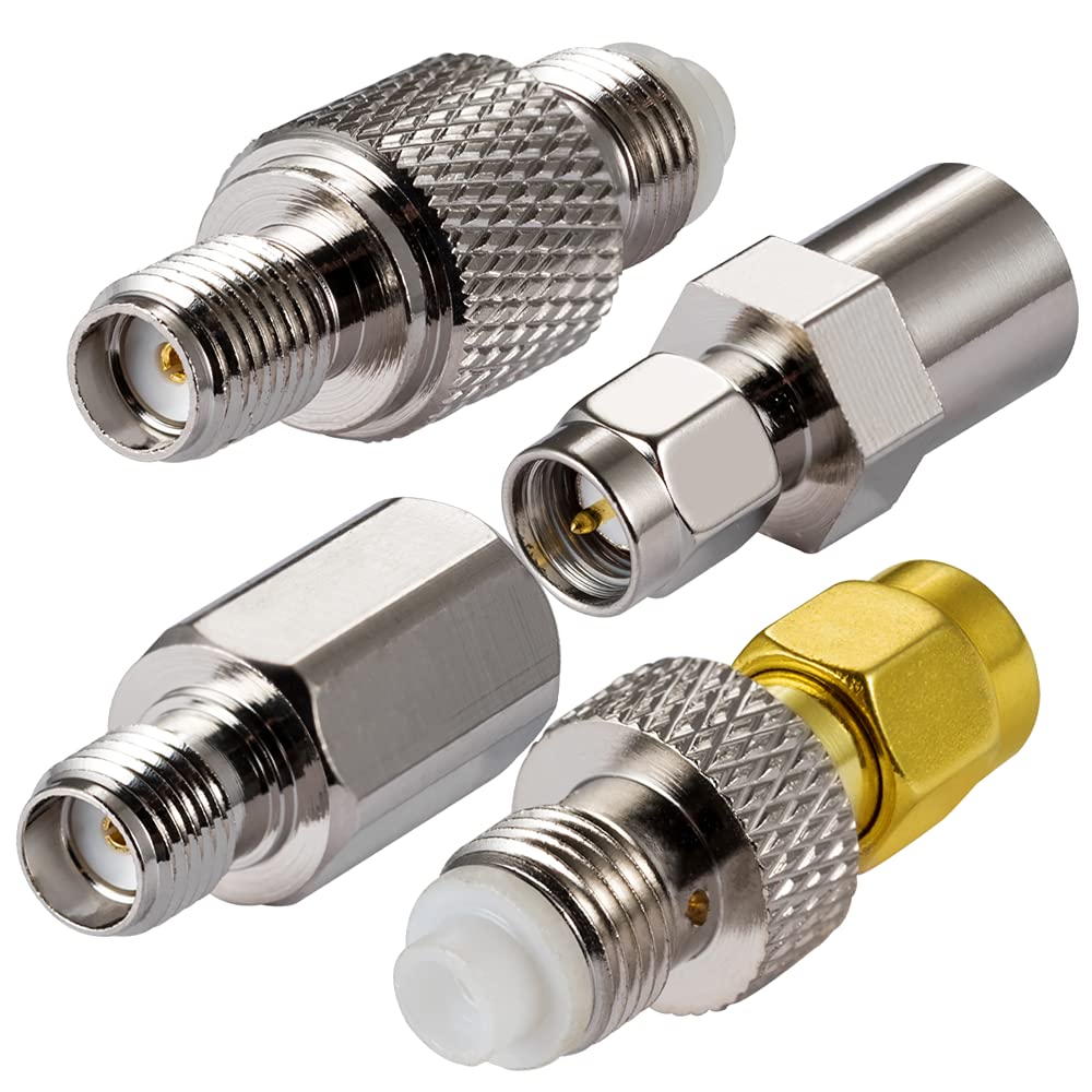 Vecys SMA to FME Adapter for 2G 3G 4G LTE Antenna Router UMTS Mobile Broadband Hsdpa WLAN Wireless 4 Kit-image-45