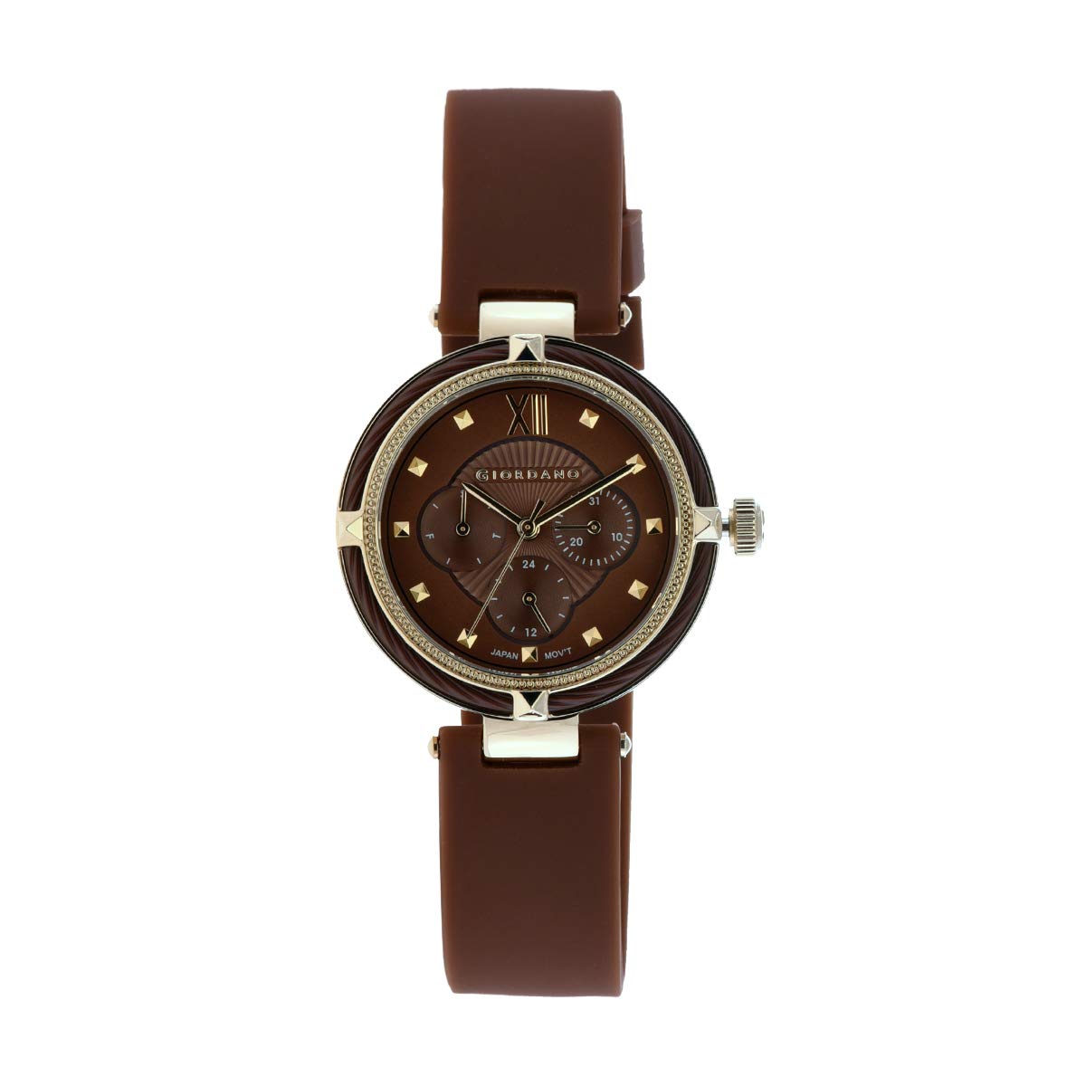 Giordano Multifunction Brown Dial Womens Watch (B07NQFMX45) Amazon Price History, Amazon Price Tracker
