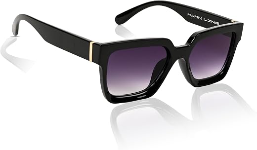 PARK LINE Black Stylish Double Color Sunglasses for Men & Women