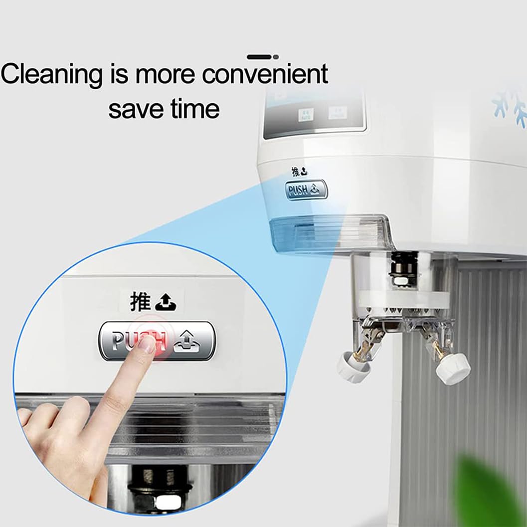 Machine à glace pilée commerciale avec écran LCD pour smoothies et boissons glacées