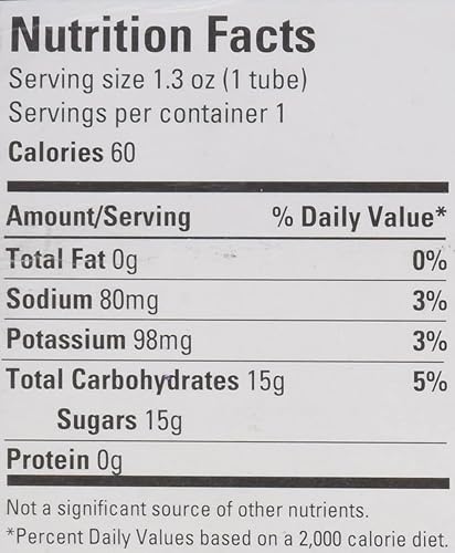 15 gel oral de glucosa sabor limón, 3 tubos de 1.3 onzas, paquete de 5
