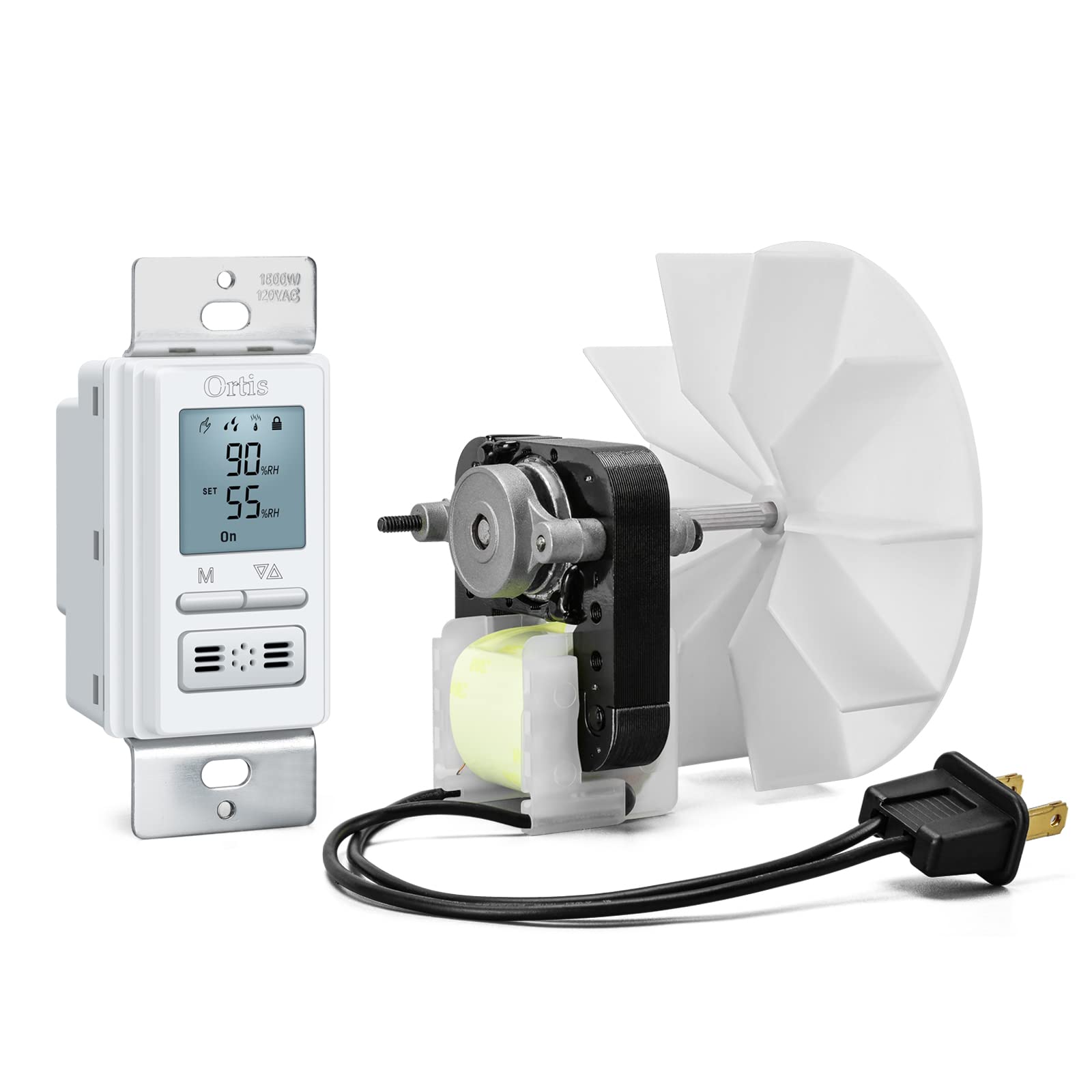 Buy [New Generation] Humidity Sensor Switch, Ortis inWall Bathroom Fan