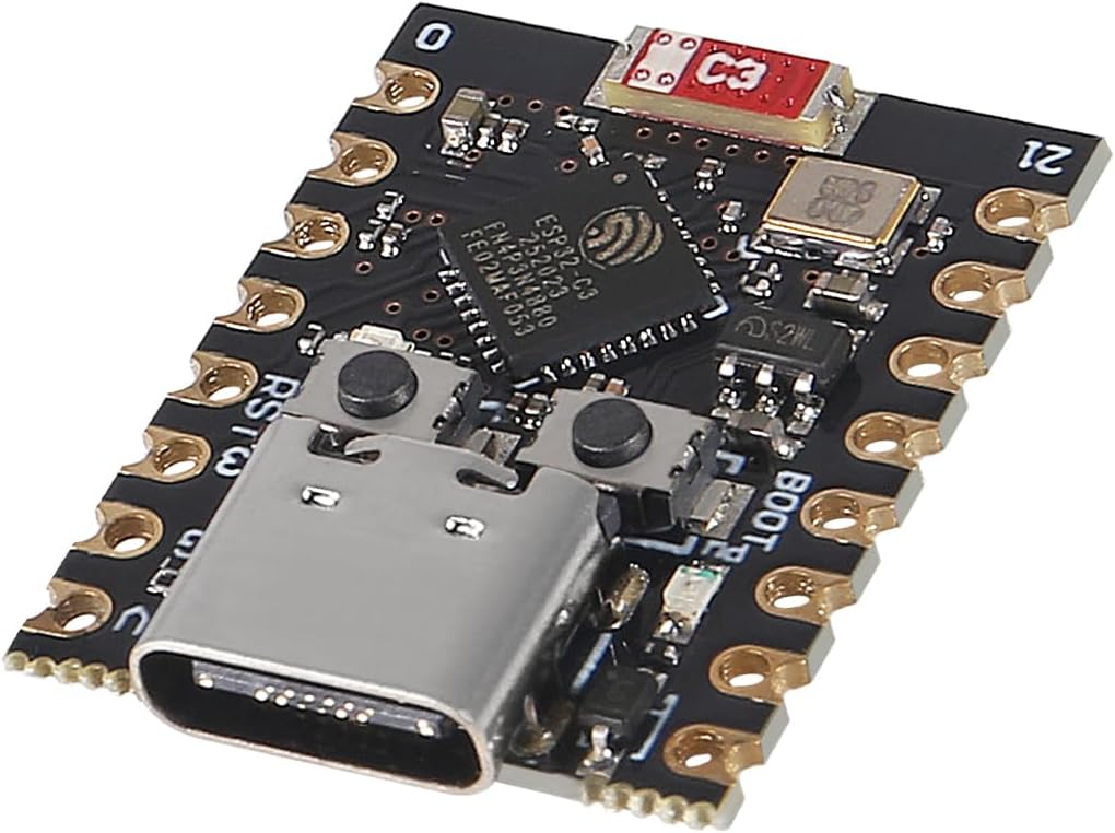 ESP32 ESP32-C3 Development Board ESP32 C3 Mini WiFi Bluetooth 160MHz Running Frequency 2.4GHz Wi-Fi & Bluetooth 5.0 C3 Super Mini for Arduino (6pcs)