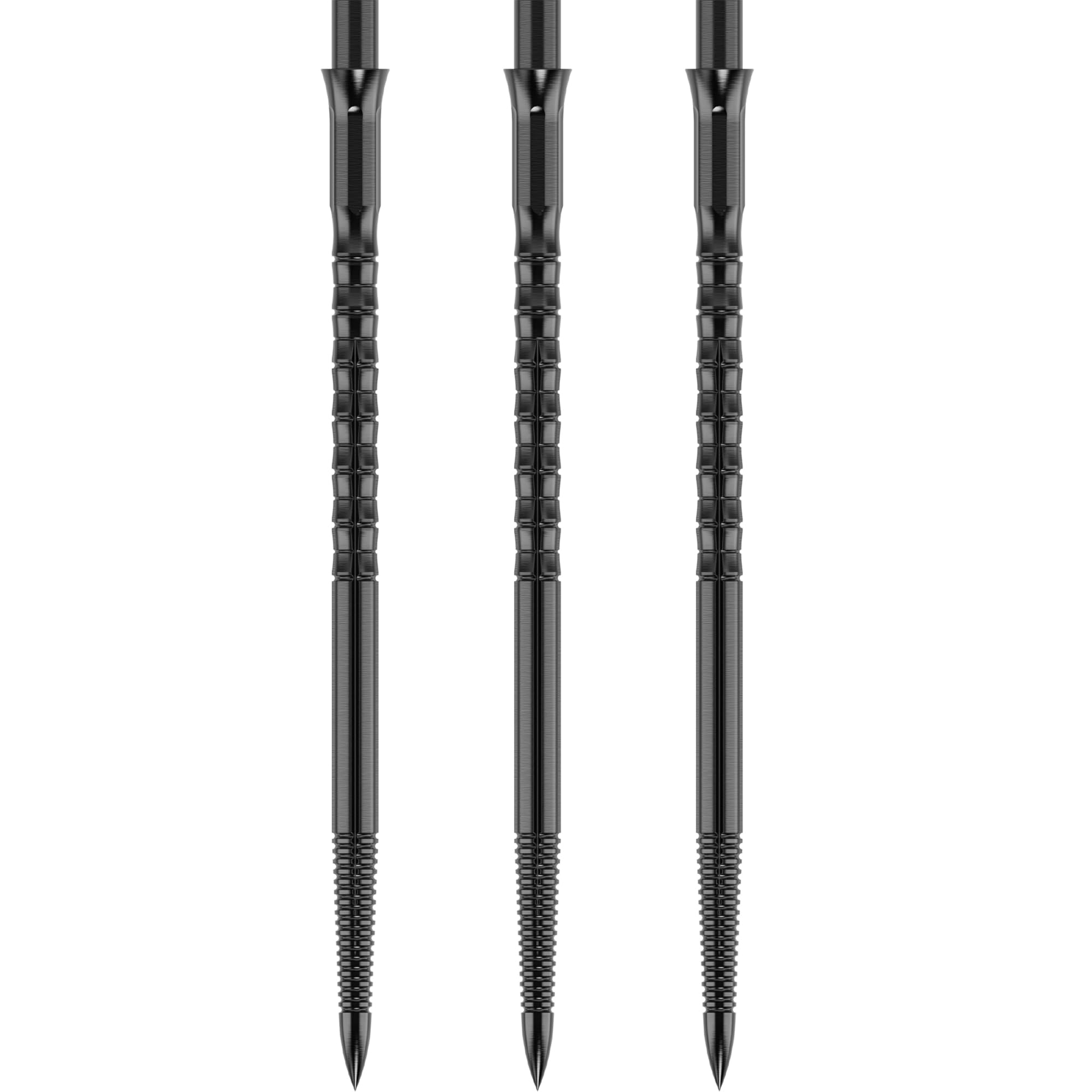 Caliburn | Evo Dart Points | Bamboo | Multiple Colours Available | 50mm. (Black)