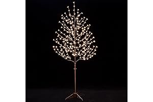 LED Cherry Blossom Tree 6ft with 240 Warm White LED lights