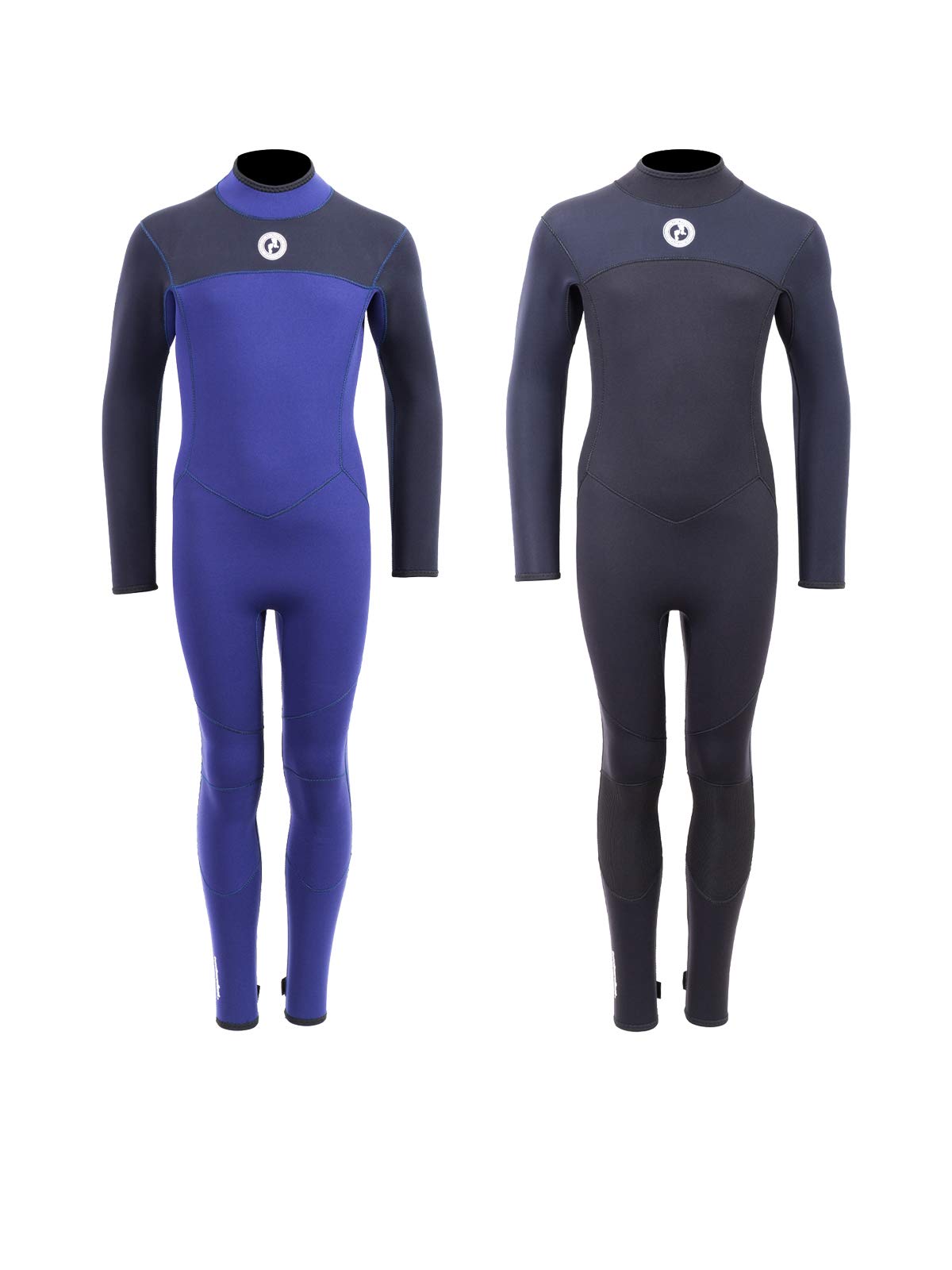 Two Bare Feet Kids Thunderclap 4/3mm Thick Neoprene Multi-Season Wetsuit – Full Length, Flexible & Durable Design for Surfing, Diving, Swimming & Watersports (X-Large, Navy) — image 1