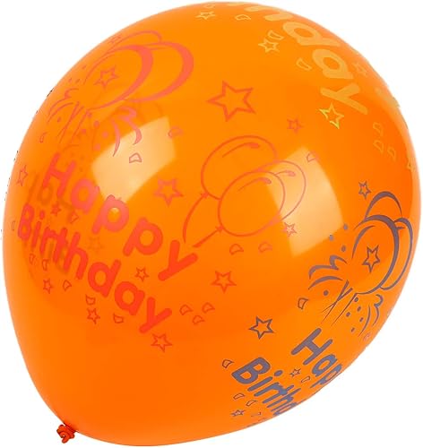 Miniatura 5 de Globos de feliz cumpleaños, 50 globos coloridos con texto en inglés "Happy Birthday" impresos para decoración de fiestas (cumpleaños surtido)