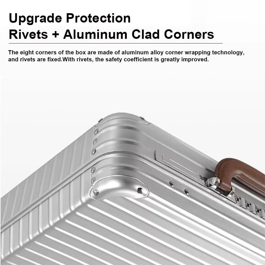 Aluminium-Aktentasche für Herren, Business-Laptop-Tasche, medizinische Tasche, Instrumente und Ausrüstung, Werkzeugkoffer mit Schultergurt