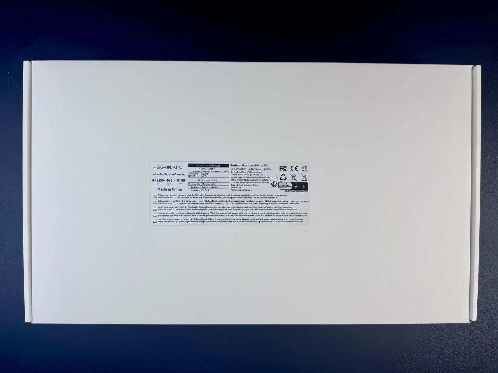 Industrie Panel PC-HEIGAOLAPC Industrie Touch Panel 15.6 Zoll, PC-panel All in One RK3399 4GB RAM 64GB ROM, Android 12 Tablet Computer Touchscreen 1920*1080 IPS, HDMI2,0, Type-C, 2 x USB Type A, RJ45