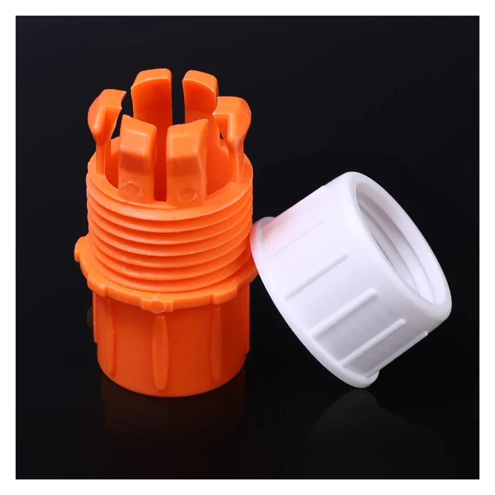 Conector rápido universal para manguera, paquete de 20, juntas de tubería de riego a prueba de reflujo con válvula, adaptadores de grifo de jardín para riego y lavado (20 unidades)