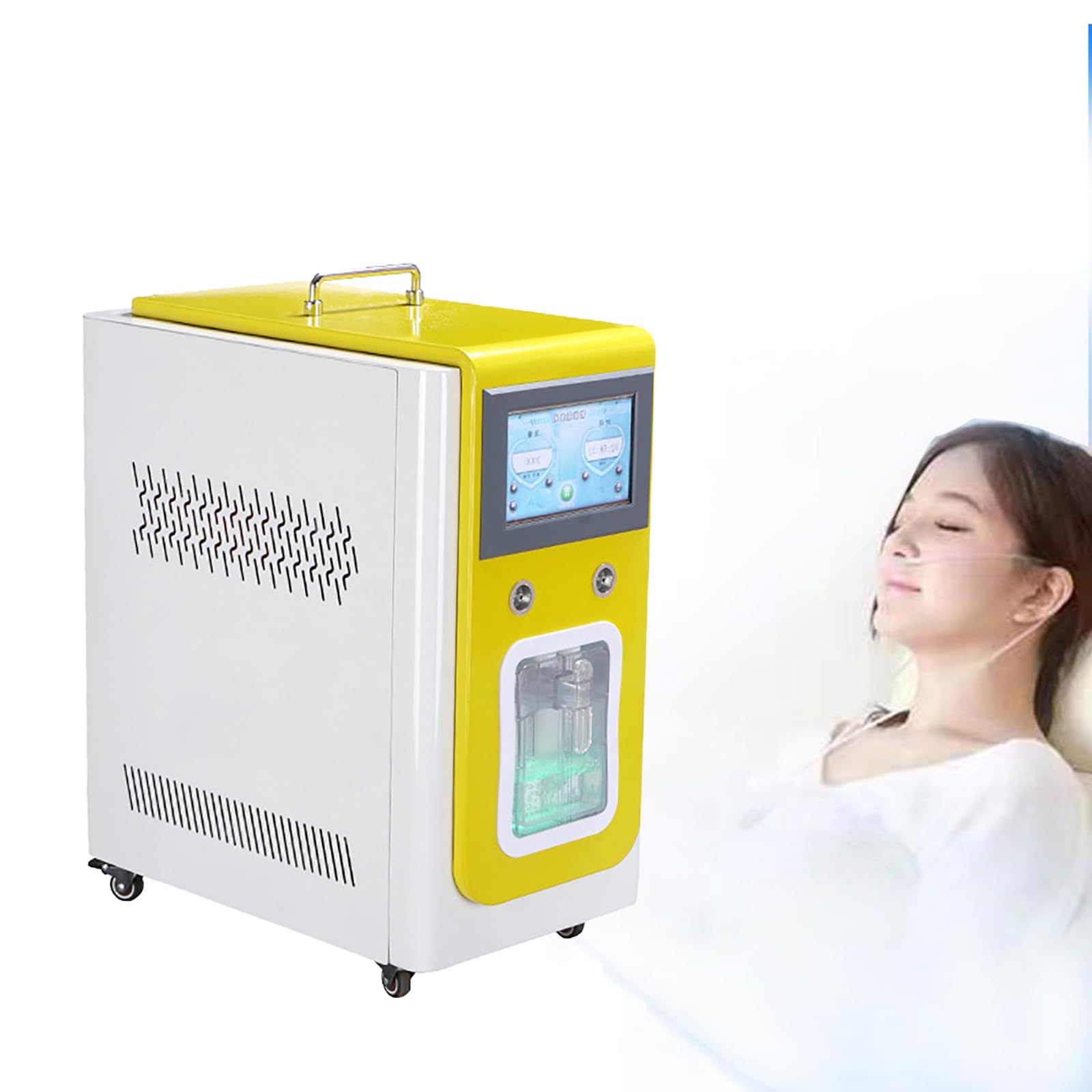 Urządzenie do inhalacji wodorem, inhalator H2 o wysokiej czystości 99,99%, przenośny inhalator H-O podwójnym wyjściu 2 w 1, jonizator SPE/PEM do podróży samochodem