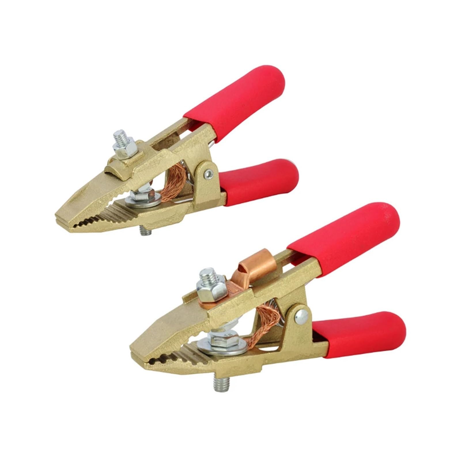 Pinza Soldadura Abrazadera de Cable de tierra en forma de A, 260/300/400/800A, trabajo de puesta a tierra de latón 1 ud. | 800A Black