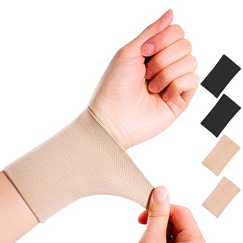 SEXYEYE Muñequera de compresión para hombres y mujeres, muñequeras elásticas para tenis, tendinitis, túnel carpiano, bandas para cubrir tatuajes