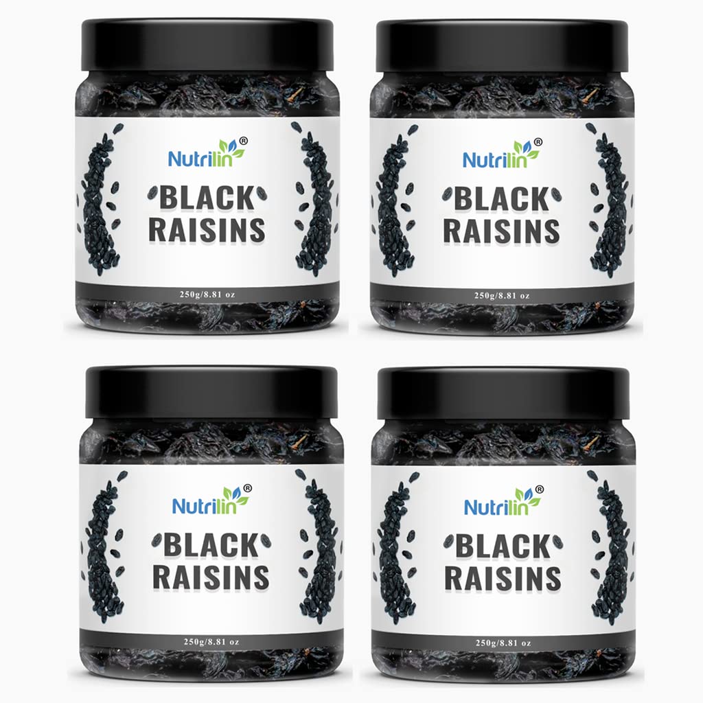 Nutrilin Black Raisins 1 KG (250gm*4 Jar) seedless Dry Grapes kali kishmish (B0BJ2QSNV7) Amazon Price History, Amazon Price Tracker