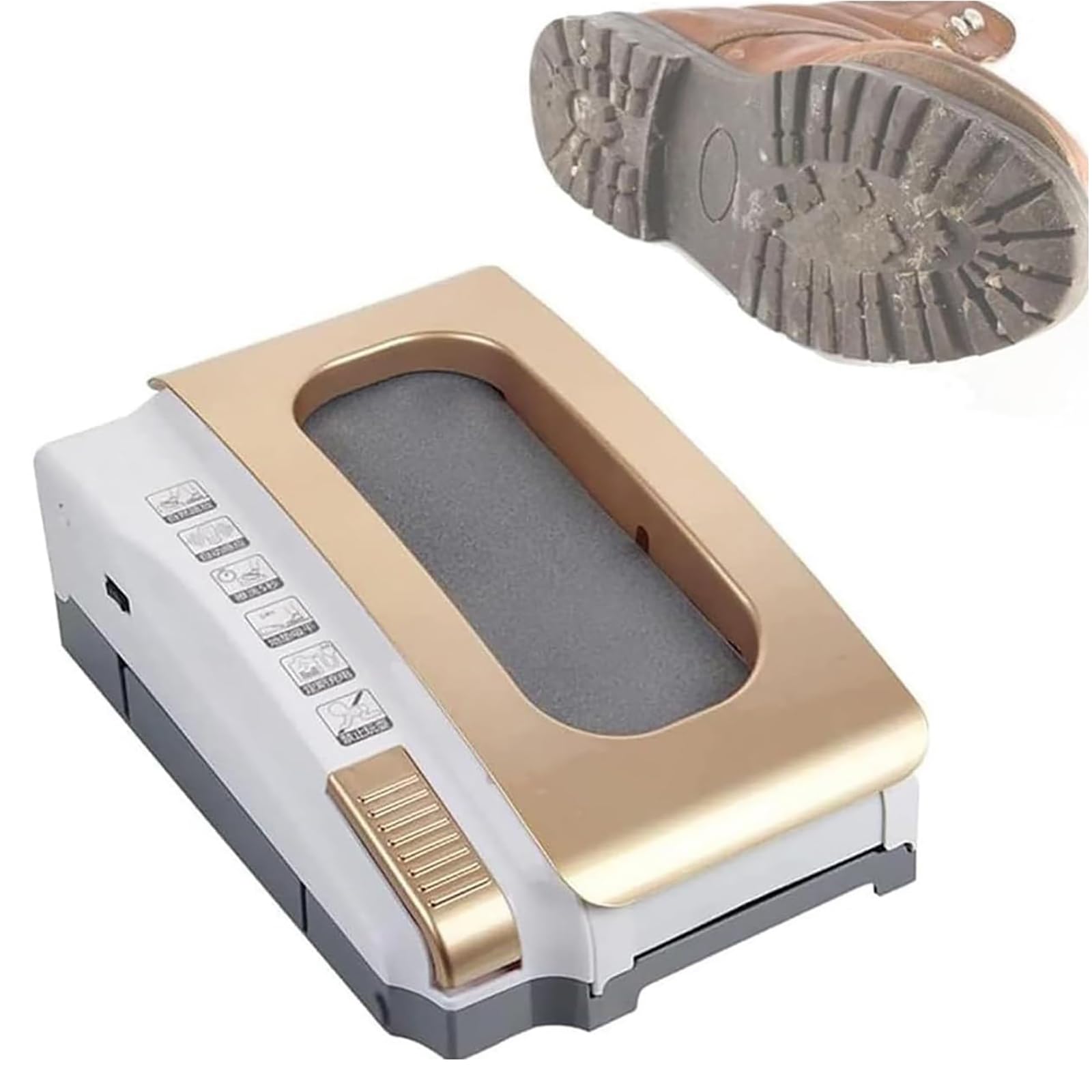 Rascador automático de botas, limpiador de zapatos recargable de 260 rpm, pulidora para casa, oficina, hotel, cepillo eficiente para zapatillas y tacones