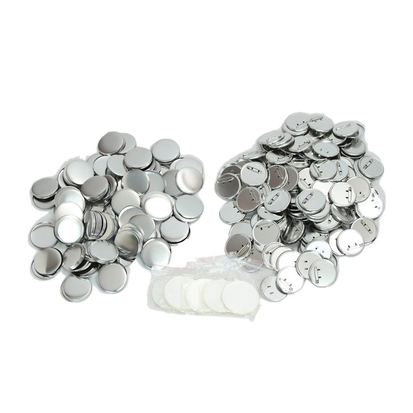 100 set Distintivo Pulsante Spille Rotondo FAI DA TE for Button Maker Macchina 25-75mm Materiali In Bianco Accessori,Multiuso(75MM round paper 100)