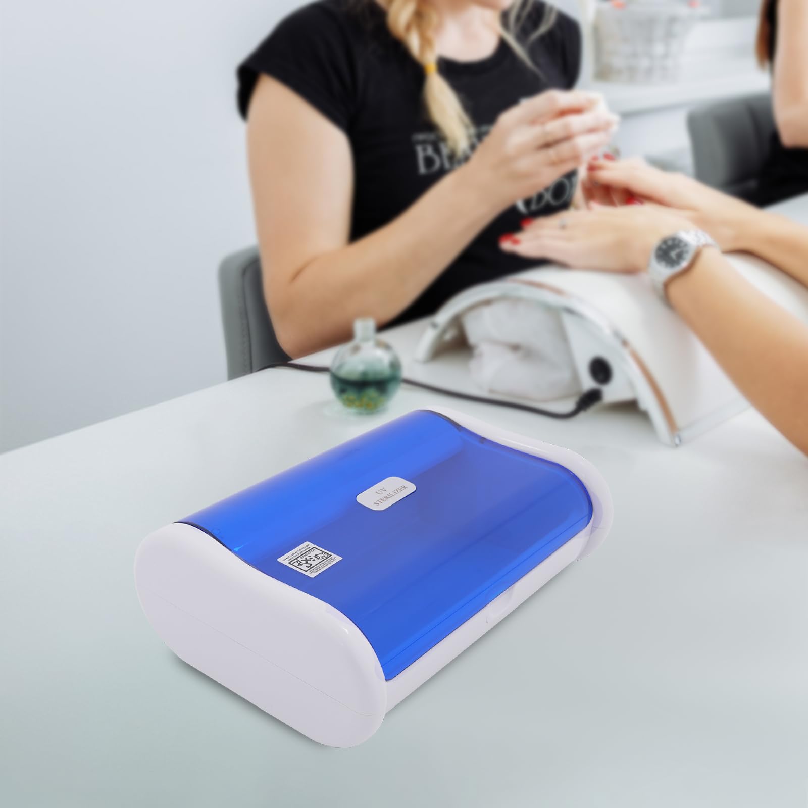 Sterylizator UV 6 W, sterylizator do instrumentów 1,76 Qt 220 V, urządzenie dezynfekujące UV do studia paznokci, kosmetyków, salonów fryzjerskich