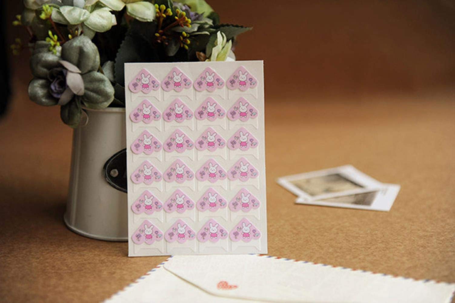 LinZX DIY Cartoon Cute Animals Corner Cute Paper Stickers for Photo Albums Frame Decoration Scrapbooking Wholesale,adorable bunny
