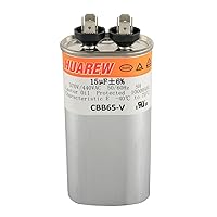 Vista 5 de 12.5 uF MFD ±6% 370/440 VAC CBB65 Condensador de arranque ovalado para arranque del ventilador y aire acondicionado o bomba de calor