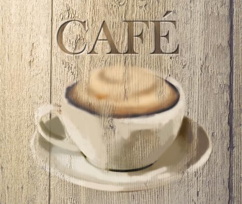 WENKO Fond de hotte Verre, crédence Murs café | Hygiènique et résistant aux Chocs | Verre trempé 4mm | Protège Vos Murs des éclaboussures | Nettoyable |...