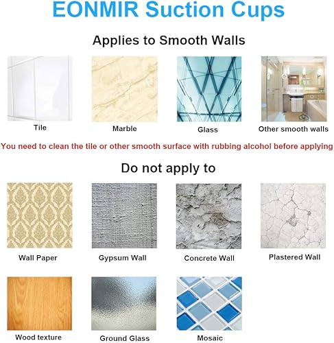 Miniatura 4 de 8 unidades de conectores de ducha de baño con ventosas