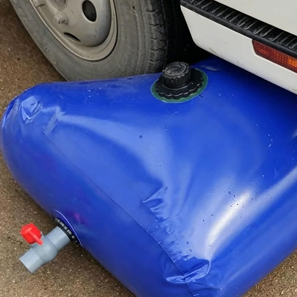 Zfmnoyev Depósito Flexible para Agua De 26 A 2642 Galones, Bolsa Plegable Y Flexible para Almacenamiento De Agua, Bolsa De Agua De Emergencia para Sequías(1x1x0.5m-500L/132GAL)