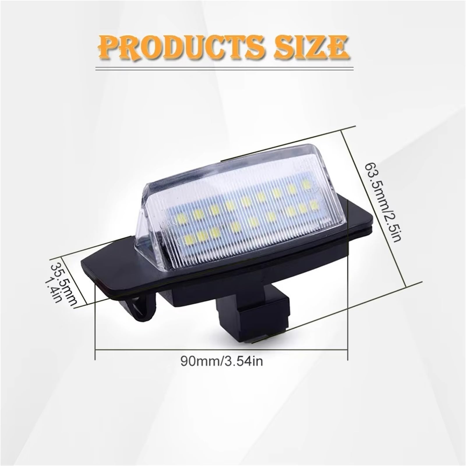 Luci Targa Auto Per Peugeot 4007 Per ION Lancer