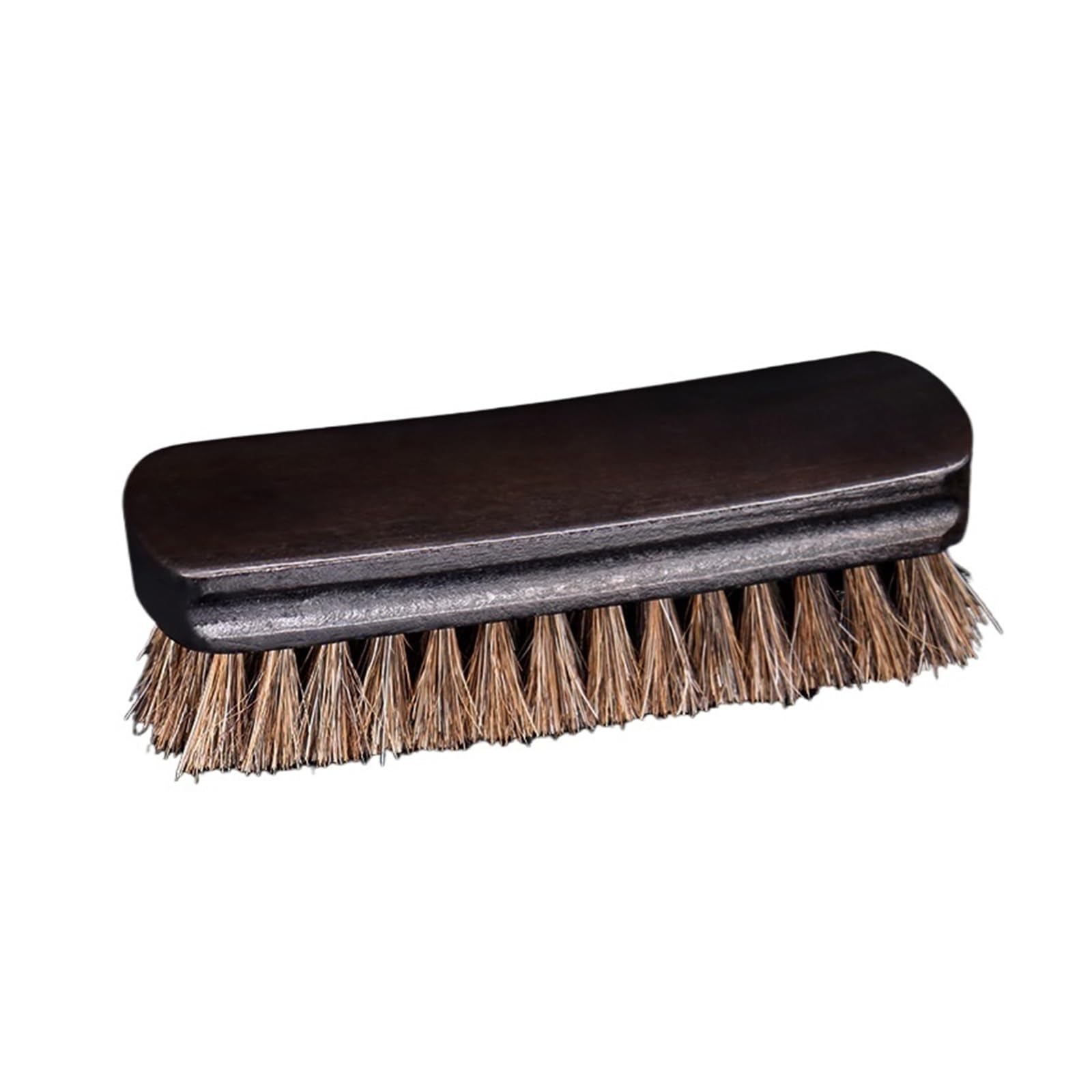 MQPALZKD Medium Brush Shoe Vintage Polishing Horsehair Long Handle Wooden Soft Hair