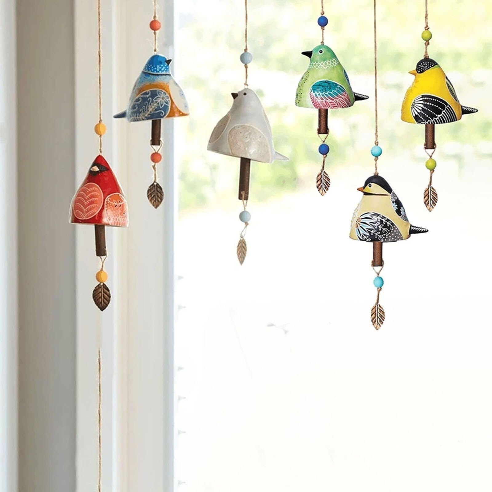 Perroquet Decoration Carillon éolien Perroquet Métal - Décoration Extérieure - Pour Jardin, Balcon Ou Terrasse Carillon A Vent Exterieur