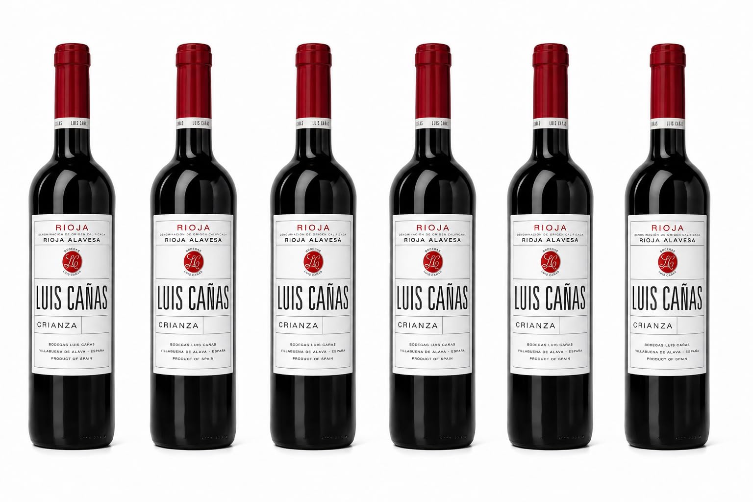 Luis Cañas Crianza Rioja Alavesa – Pack 6 Botellas de Vino Tinto – D.O.Ca. Rioja – Bodegas Luis Cañas – 6 x 750 ml -Mysecretwine-