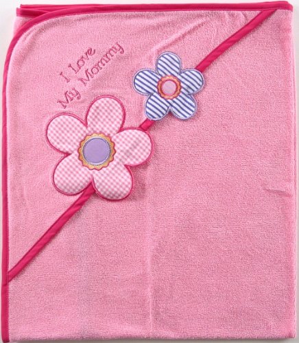 Image of Luvable Friends Unisex Baby Hooded Towel, Girl 1-Pack, One Size
