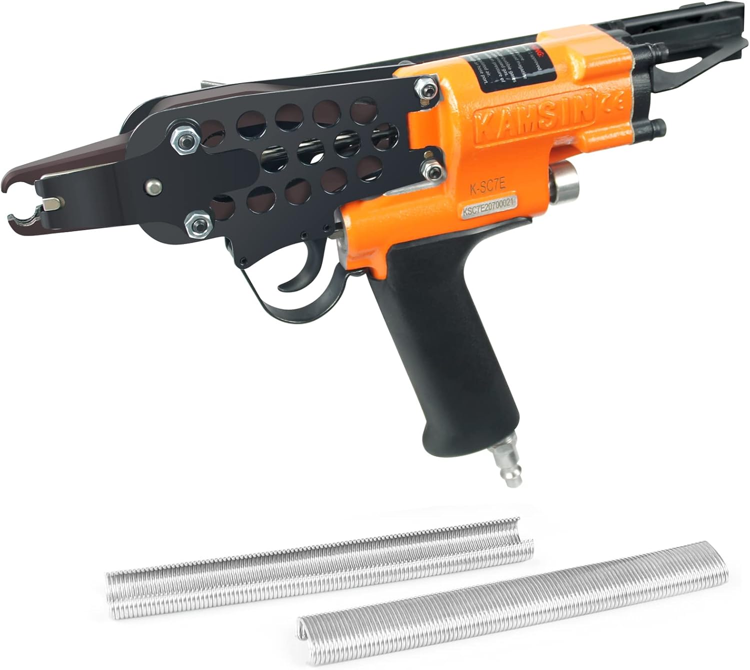 Exсluѕіvе Dіѕсоunt 50% Prісе Kamsin K-SC7E 15 Gauge Pneumatic Hog Ring Gun 3/4-Inch Crown Long Nose Air Power C Ring Gun, 7-8mm Closure Diameter Hog Ring Stapler, C Ring Stapler Fencing Tool for Spring Mattress, Cages, Car Seat Exсluѕіvе Dіѕсоunt 60% Prісе Kamsin K-SC7E 15 Gauge Pneumatic Hog Ring Gun 3/4-Inch Crown Long Nose Air Power C Ring Gun, 7-8mm Closure Diameter Hog Ring Stapler, C Ring Stapler Fencing Tool for Spring Mattress, Cages, Car Seat