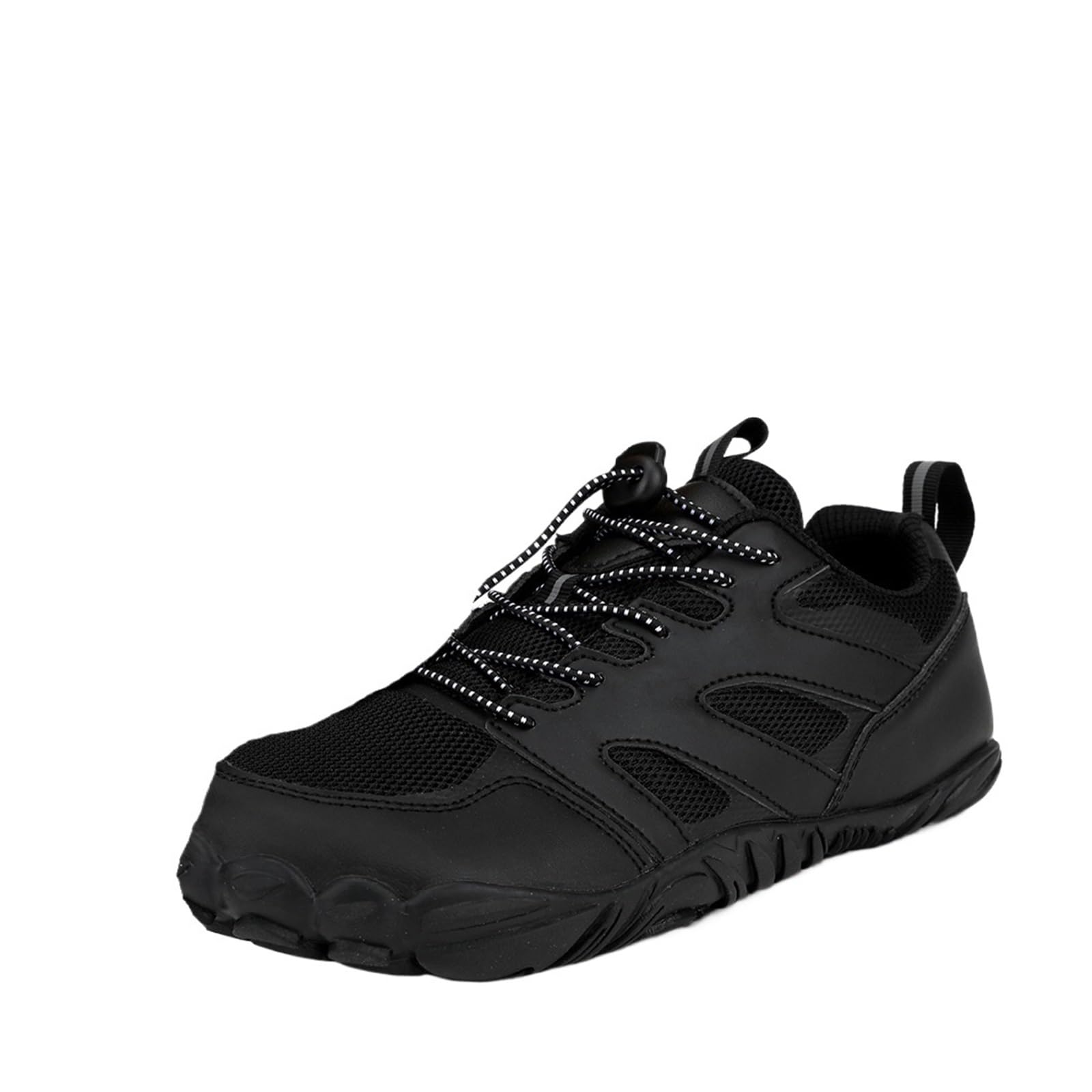 Wasserschuhe Unisex Wasserschuhe Beach Wide Barfußschuhe for Unisex Outdoor Running Casual Sneaker Schuhe Herren Sneakers(Black,46)