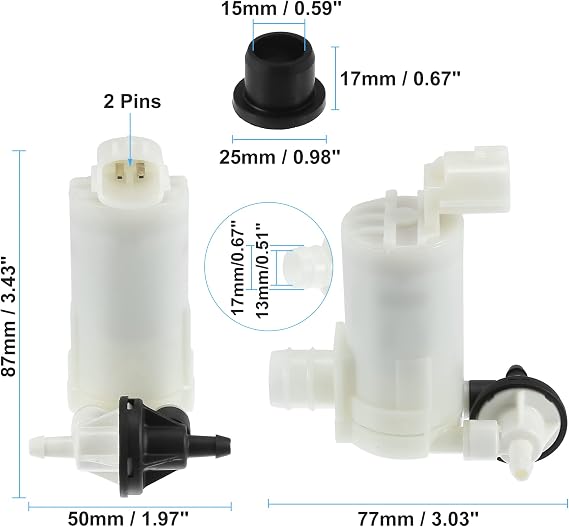 ACROPIX Windshield Washer Motor Pump Fit for Nissan Quest for Infiniti QX50