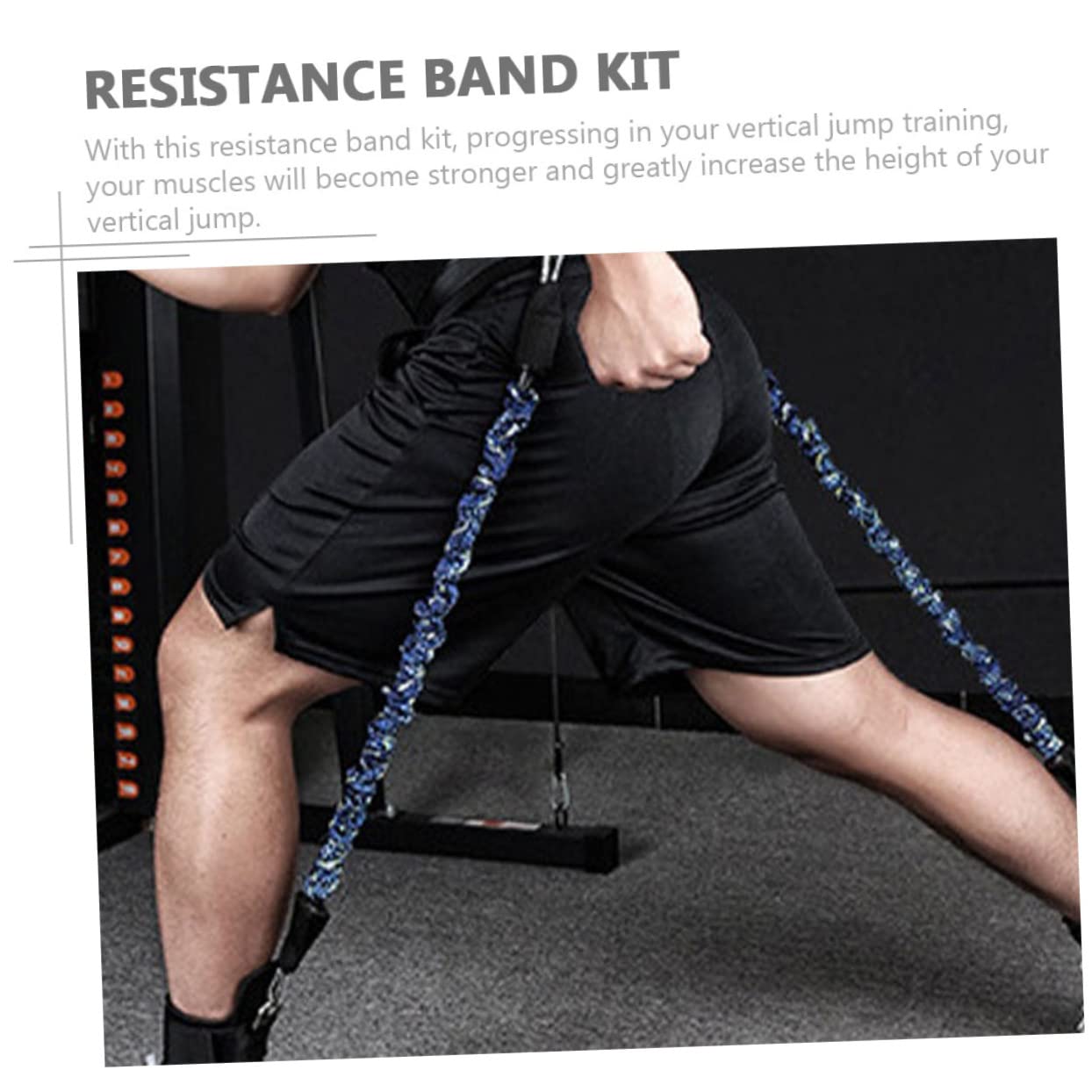 Toddmomy Widerstandsband für Beine mit Verstellbaren Knöchelriemen Tragbares Fitnessgerät für Beintraining Basketball und Lauftraining Geeignet für Männer und Frauen Aller Altersgruppen