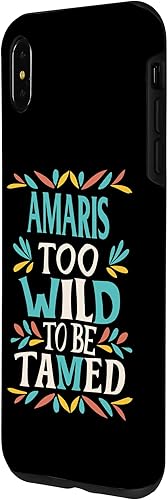 Miniatura 2 de iPhone XS Max AMARIS Name Cute Retro Girls Wildflower AMARIS Name Case